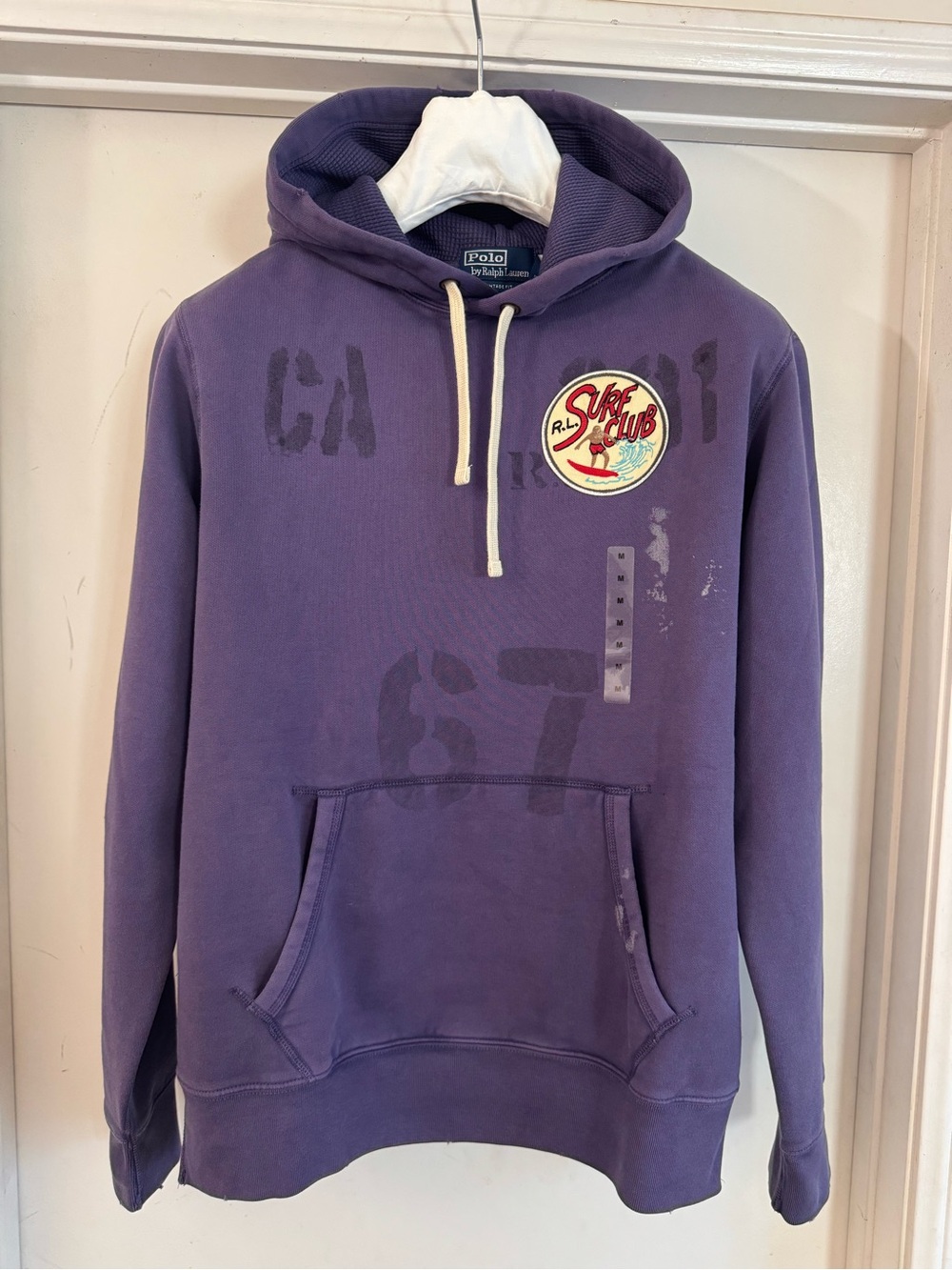 Polo by Ralph Lauren Purple Surf Club Patch Hoodie